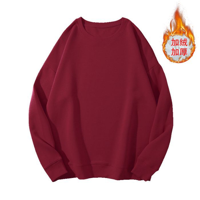 男女款卫衣定制图案logo工作服文化衫春秋款310克后包领光板跨境详情26