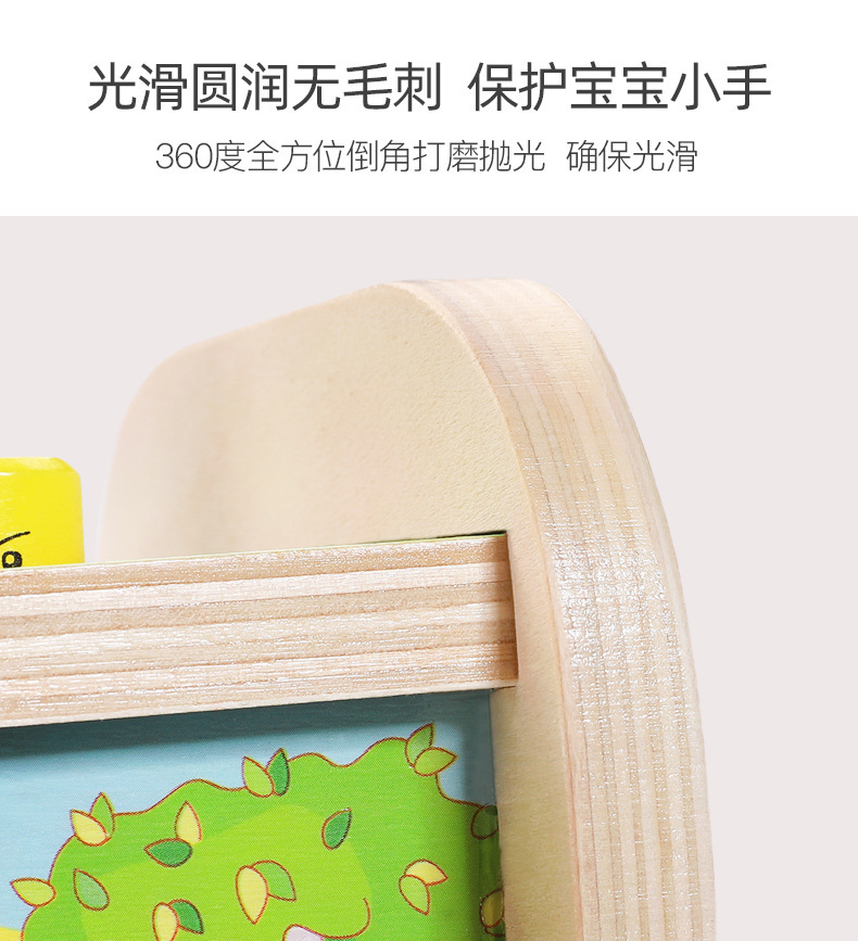 小孩木制玩具大象拖拉敲琴打地鼠多功能益智早教敲击台积木玩具车详情16