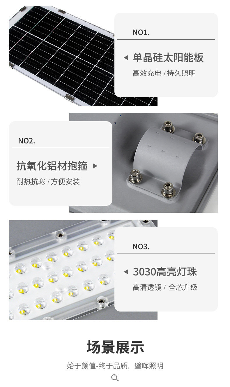 all in one solar street light 新款太阳能路灯头一体化户外照明详情27