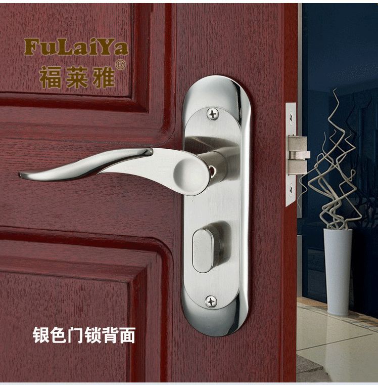 单舌房门锁简约静音房间门锁室内家用卧室老式木门锁卫生间通用型详情14