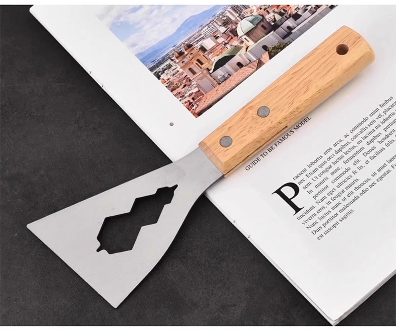 Multi-functional scraper, cleaning stainless steel putty scraper, cement putty scraper tool, special shovel for decoration, thickened type pic 11