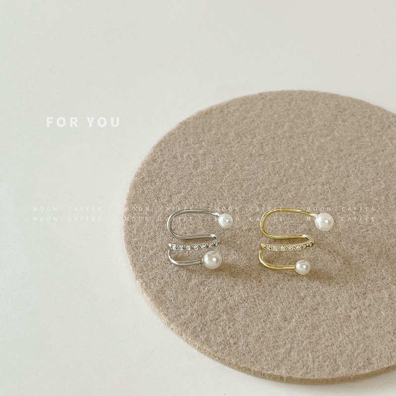 韩国小众设计感冷淡风耳夹无耳洞耳骨夹时尚气质简约波浪耳环耳饰详情9