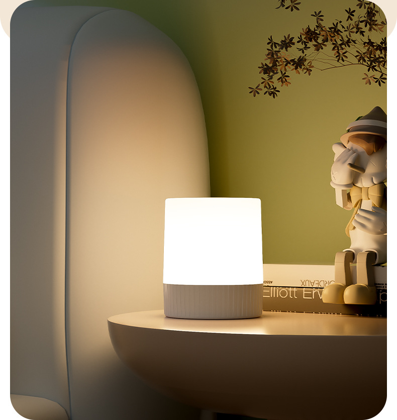 卧室触摸床头灯应急露营灯便捷三档调光小夜灯调亮度充电氛围灯详情17