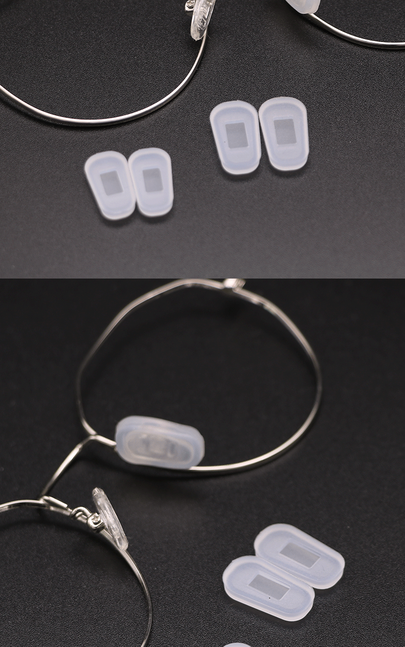 Silicone rubber glasses nose pads, insertable nose pads, anti-slip nose pads, anti-indentation nose relief, nose cover glasses accessories pic 5