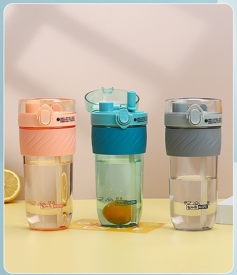 Wholesale of carefully selected Korean-style fashionable student couple coffee cups, summer creative candy-colored double-drinking cups and plastic water cups pic 27