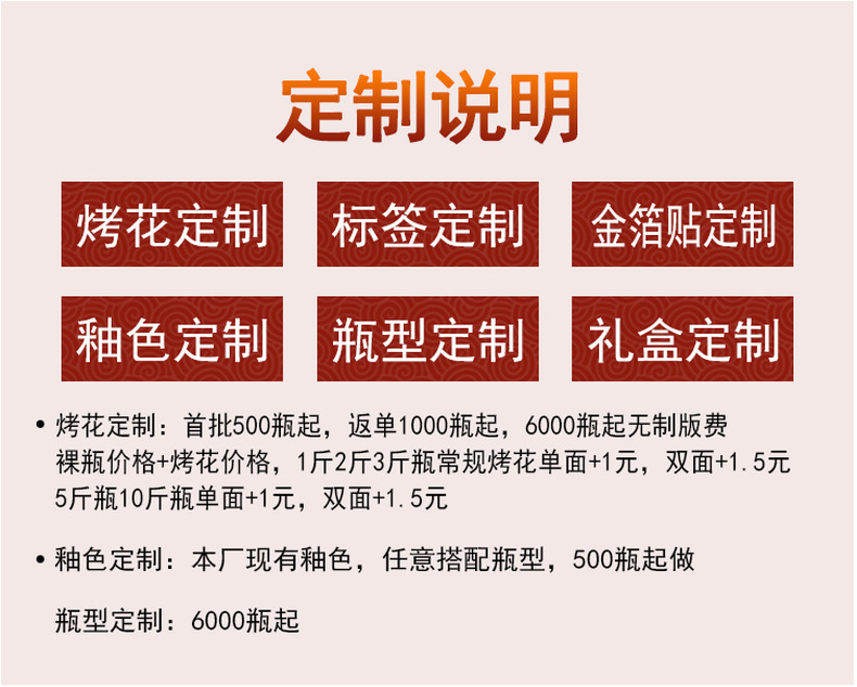 国风茶饮陶瓷葫芦1斤装密封酒壶500ml长安茶壶饮料瓶白酒瓶酒坛详情2