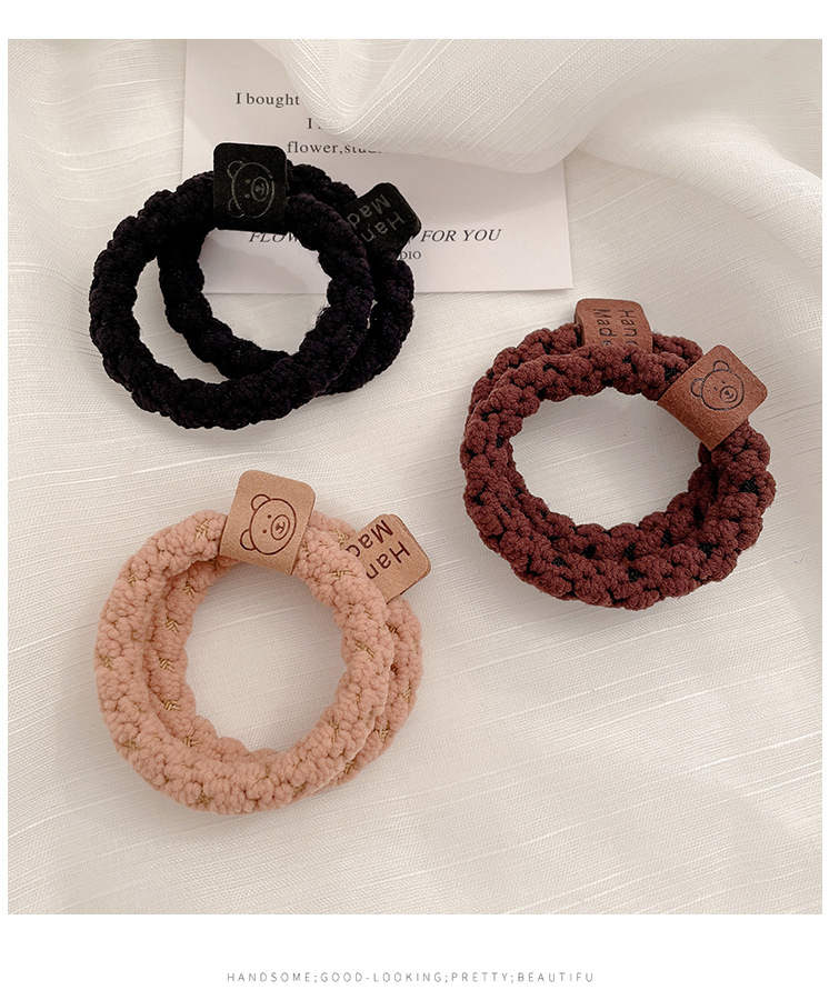 升级版加宽加厚发圈皮筋女提花纹路高弹力耐用头绳时尚马尾发绳1详情21