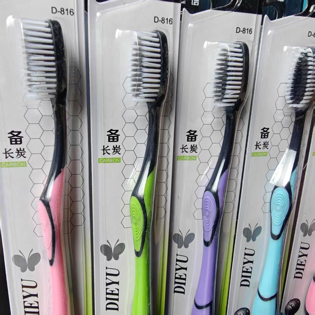 D-816 toothbrush, colored handle toothbrush, adult and student color-blocked soft bristle toothbrush, daily use, wholesale at 1 yuan pic 12
