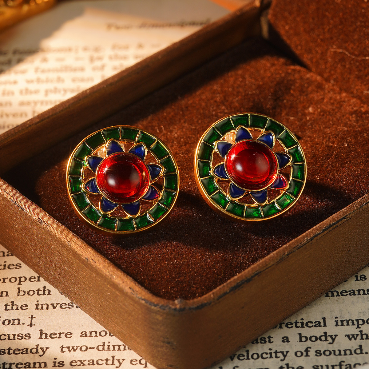 European and American retro fashion new stud earrings, trendy cross, vintage pearl natural stone earrings, elegant and personalized earrings pic 26