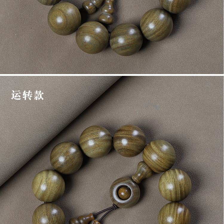 Argentine green sandalwood bracelet, submerged old material sandalwood wood Buddhist prayer beads bracelet for men and women, 108 prayer beads bracelet manufacturer pic 8