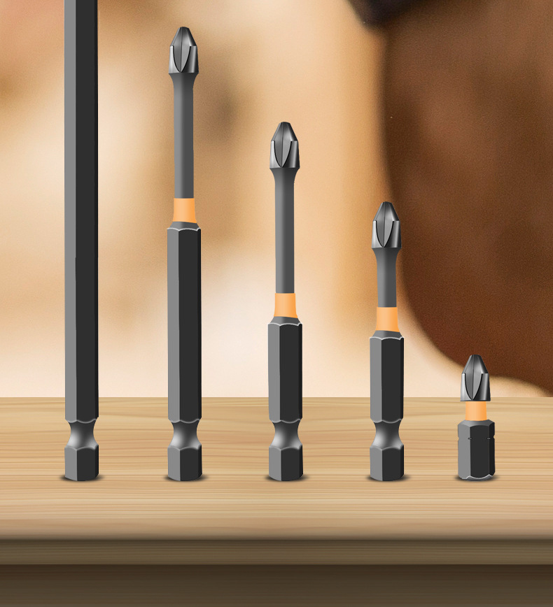 Black cross-shaped screwdriver, high-hardness hexagonal handle, extended screwdriver, screwdriver sleeve, impact screwdriver head set tool pic 21