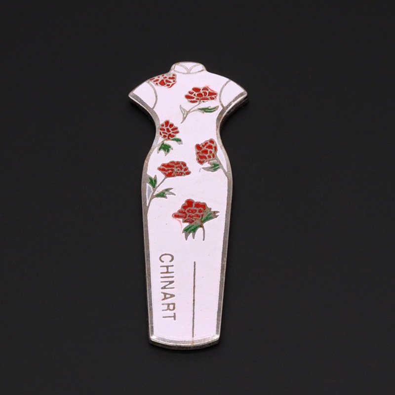 Beijing Cloisonne Chinese-style craft cultural gifts: copper plate, baked paint, low-temperature enamel, and various styles of fridge magnets pic 3