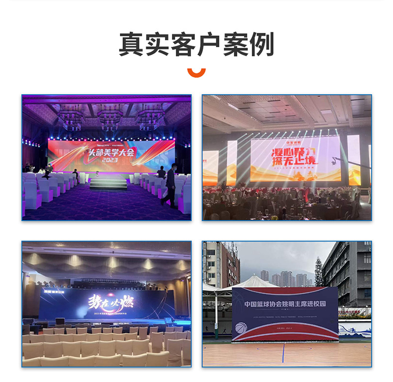 led display rental screen 500*500mm, exhibition hall LED advertising video wall, high-definition LED rental screen pic 12