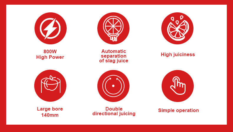 Foreign trade export SOKANY01009 juicer, large-diameter slow juicer, 800W multi-functional household juicer pic 3