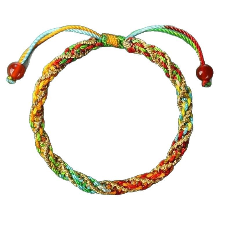 New Dragon Boat Festival colorful hand-woven bracelet, zongzi five-color thread hand, five-color thread baby traditional method bracelet pic 16