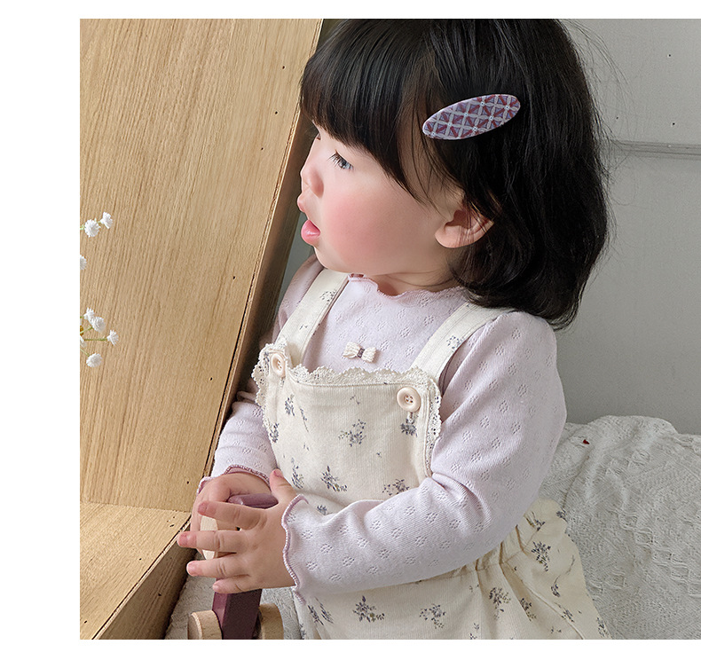 婴儿连体衣套装北欧碎花外出服女宝宝打底衫背带裤幼童两件套清新详情11