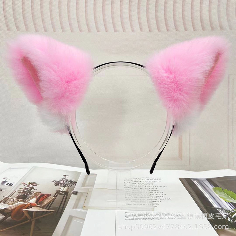 Wholesale of cat ear headbands, plush cat ear maid headbands, 2D cosplay cat ear headbands pic 3