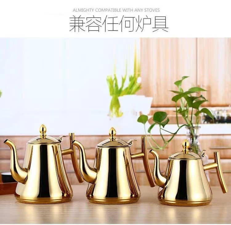 Chinese stainless steel casserole teapot with filter screen, hotel, household, restaurant, restaurant tea set manufacturer wholesale, filter screen pic 3