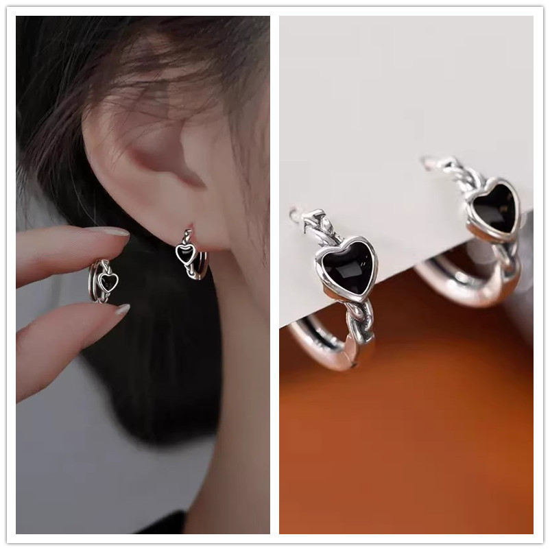 925 Silver Needle Earring Earrings for Women with a high-end feel, plain ring earrings, 2025 new bestseller, niche design, light luxury stud earrings pic 15