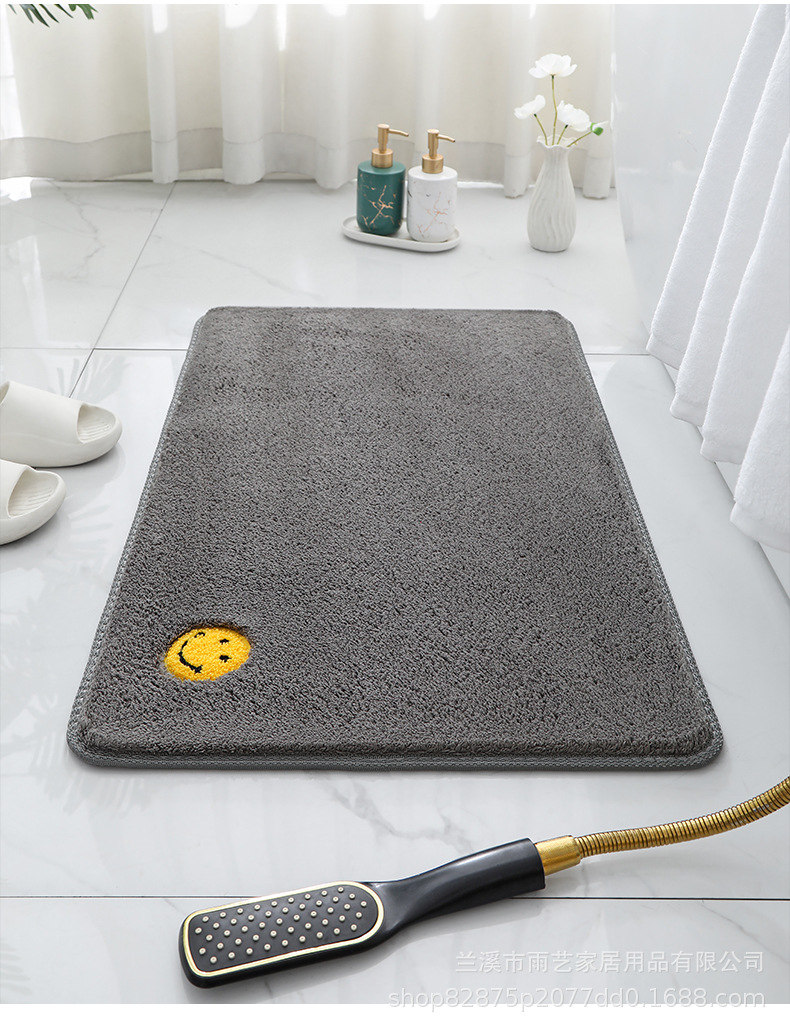 爆款加厚泡泡绒家用地毯卧室厨房地垫浴室吸水防滑脚垫卫生间门垫详情12