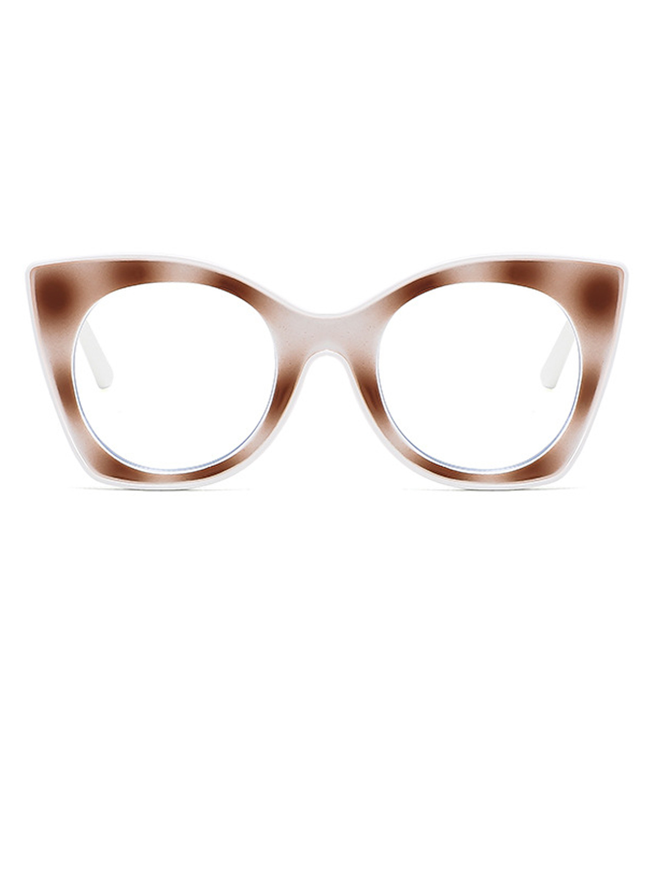 Fashionable and personalized color-blocking sun protection sunglasses, cross-border European and American trend anti-blue light flat sunglasses frame pic 32