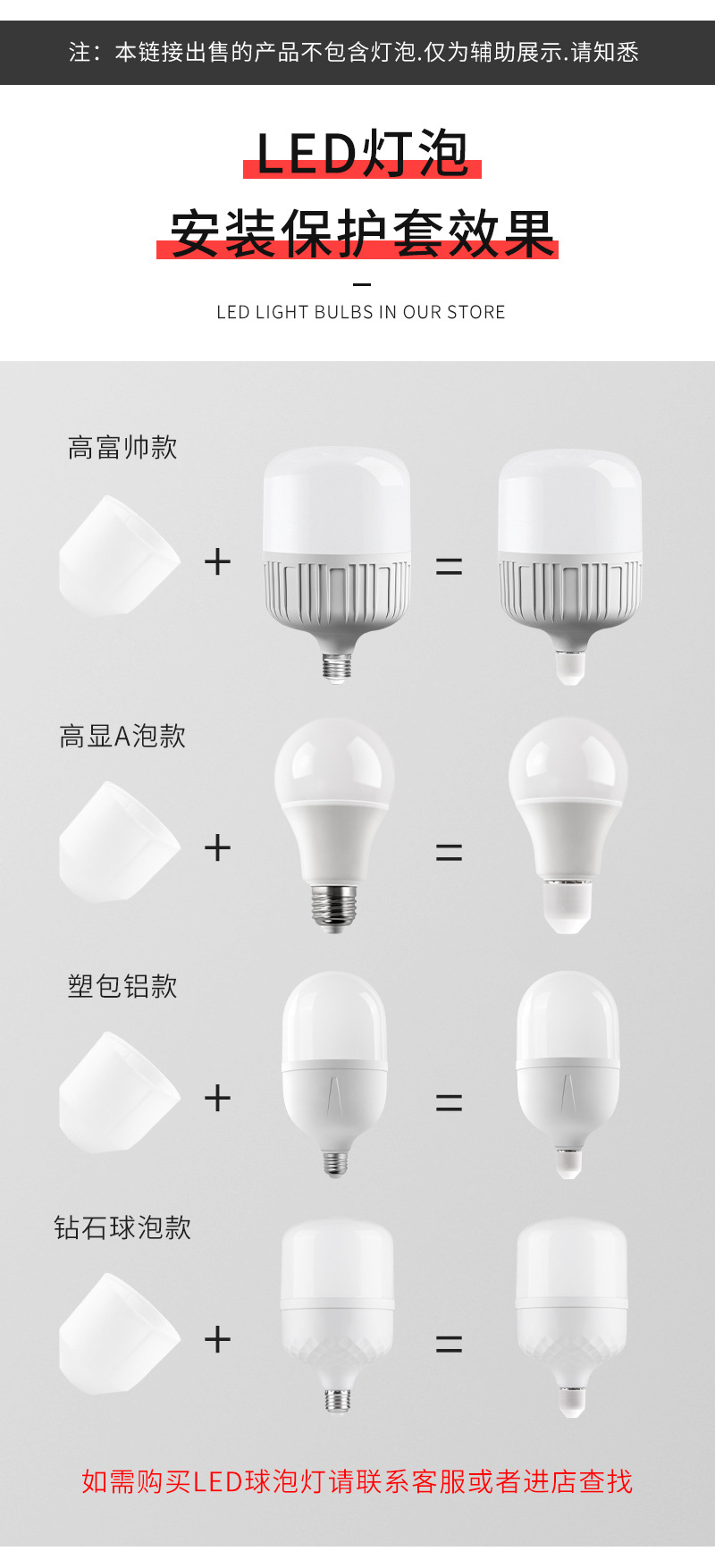 Wholesale e27 screw-down plastic PP lamp head dust cover, bulb lamp head protection shell, lamp cap accessories pic 3