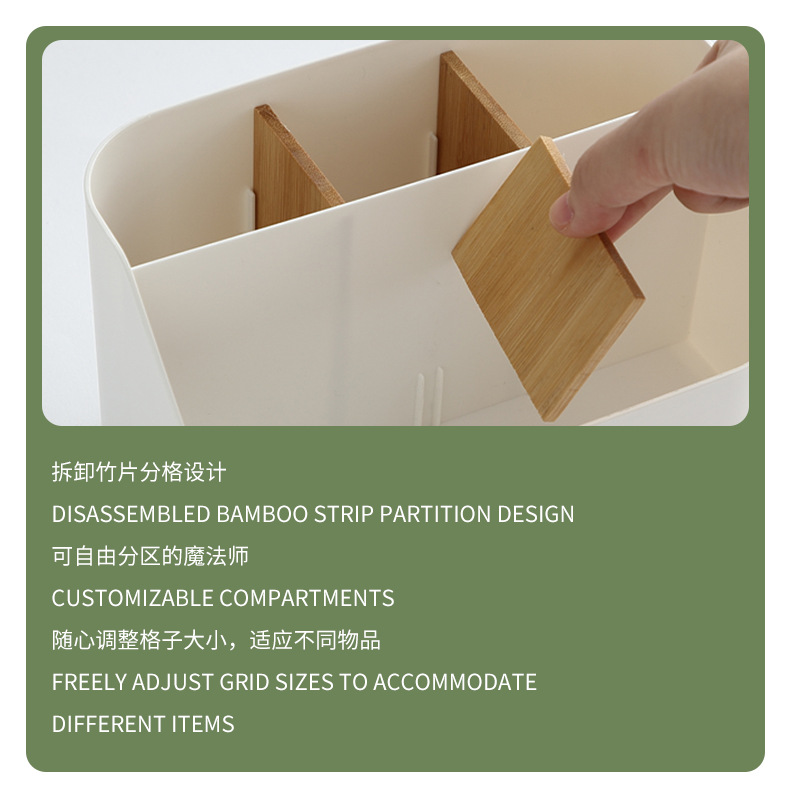 Desktop storage box, bathroom storage wonder, large living room clutter organization, large-capacity cross-border plastic storage box pic 12