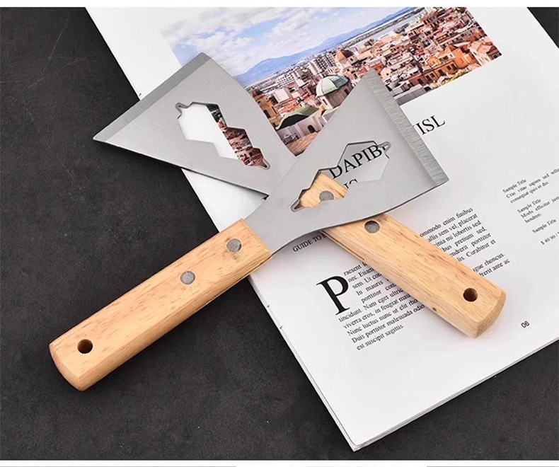 Multi-functional scraper, cleaning stainless steel putty scraper, cement putty scraper tool, special shovel for decoration, thickened type pic 9
