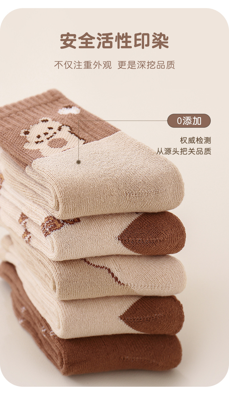 儿童袜子秋冬加厚男童女童袜子卡通加长中筒棉袜保暖毛圈童袜批发1-12岁中大童袜子详情8