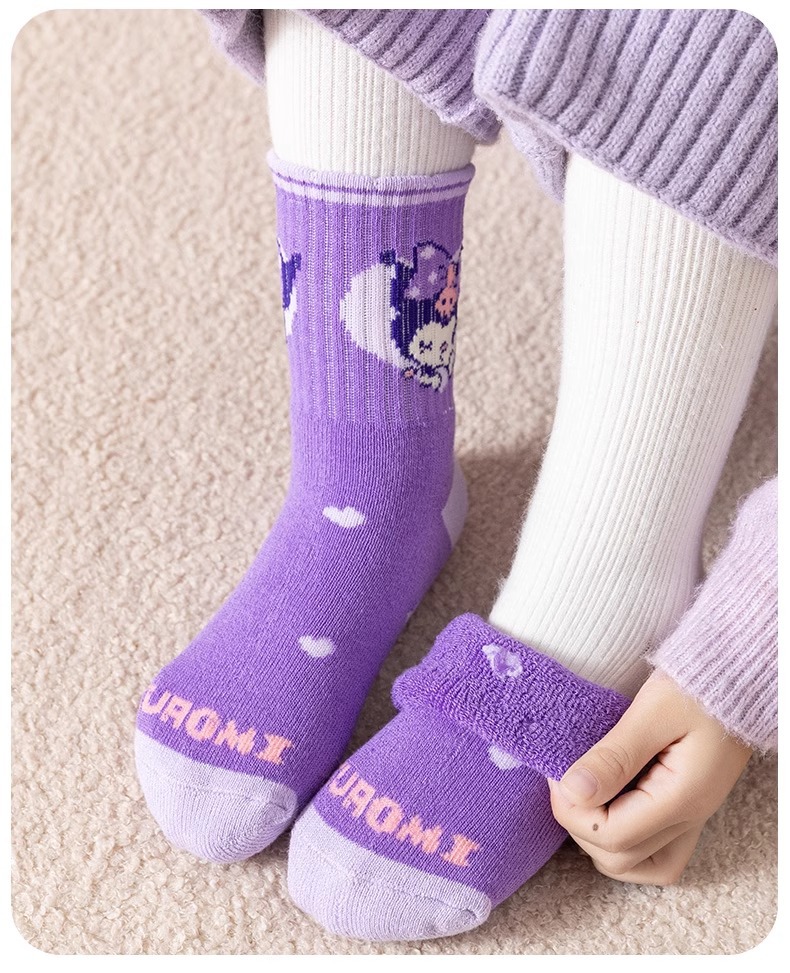 儿童袜子秋冬棉袜女童中筒袜女孩秋冬季加绒加厚女宝宝男童长棉袜详情17