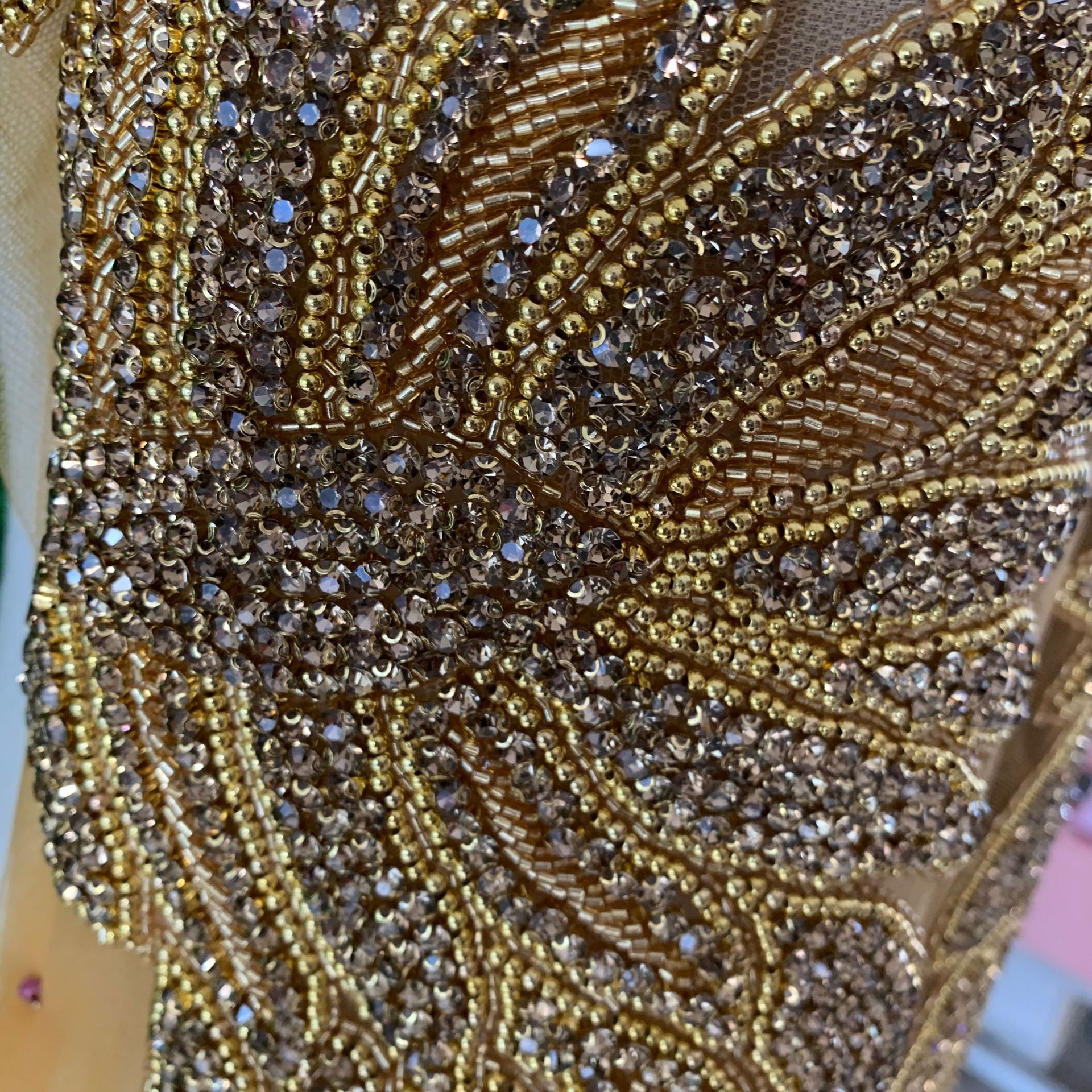 2022新款重手工贴花40*70CM婚纱礼服亮片贴花详情4