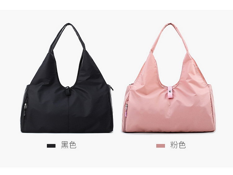 运动瑜伽包女可印LOGO游泳训练大容量健身包轻便单肩手提旅行袋男详情5