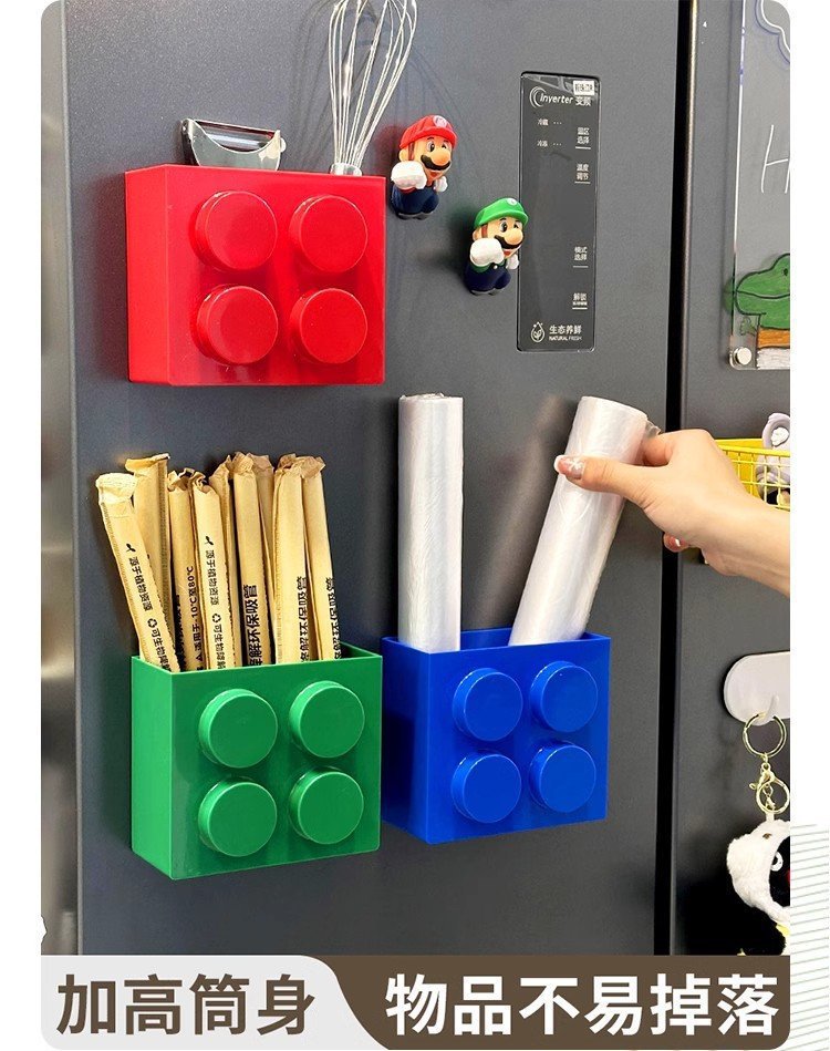 Entrance door mask storage box, wall-mounted anti-theft door without drilling holes, magnetic storage box for the entrance hall, right-angle storage box pic 14