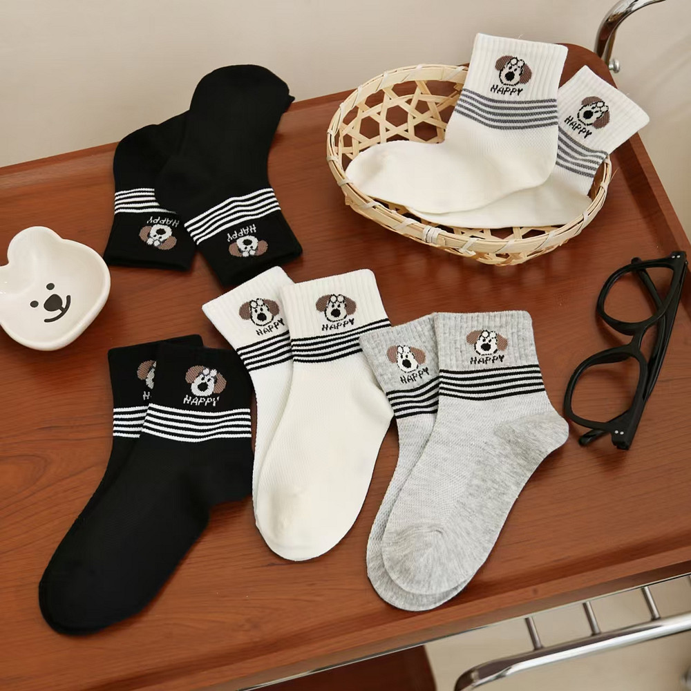 薄棉网眼宝宝袜子男童女童儿童中筒袜男女中筒卡通春夏新款棉袜详情8