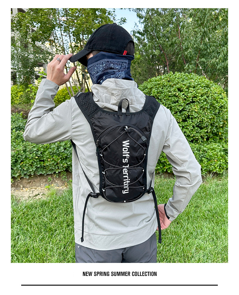 新款轻便户外骑行包多功能防水运动水袋包透气徒步越野跑马甲背包详情17