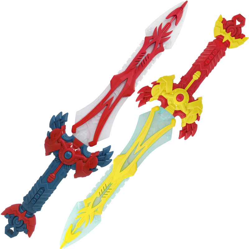 Electric rotating light sword, large music flashing sword, luminous night market street stall, cross-border new toy wholesale pic 7