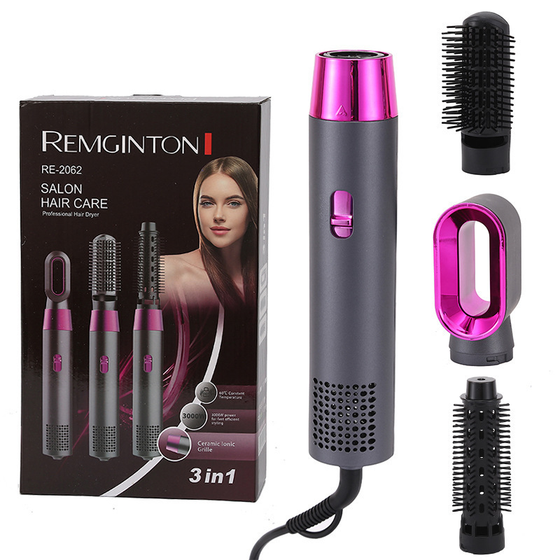 跨境亚马逊多功能3合1卷发梳小家电 热风梳两用吹风机卷发棒电器详情1