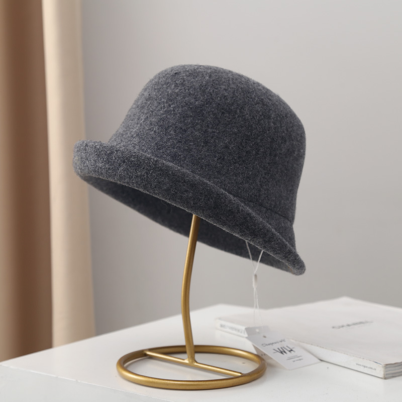 WHD21L31绵羊帽女士秋冬季保暖韩版百搭英伦复古盆帽头围54-59CM详情8