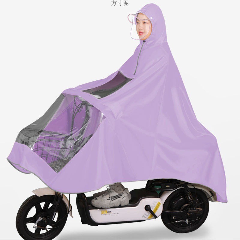 雨披新款防暴雨雨衣摩托车电瓶车单人双人雨衣加大加厚加长版雨衣详情11