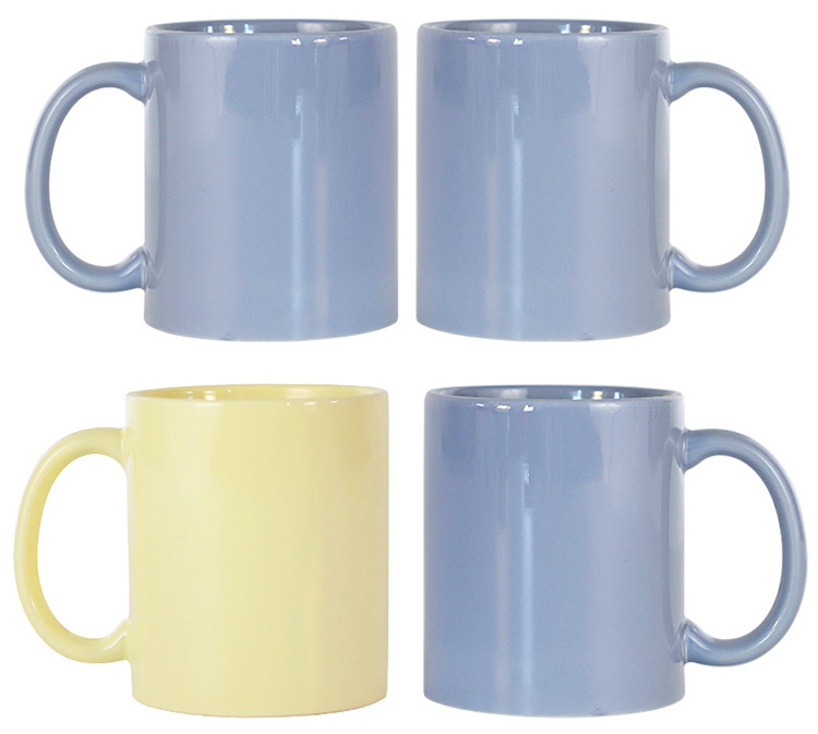 Simple color glaze Mark ceramic cup, heat transfer coated cup, high appearance level, creative DIY, printable ceramic cup pic 9