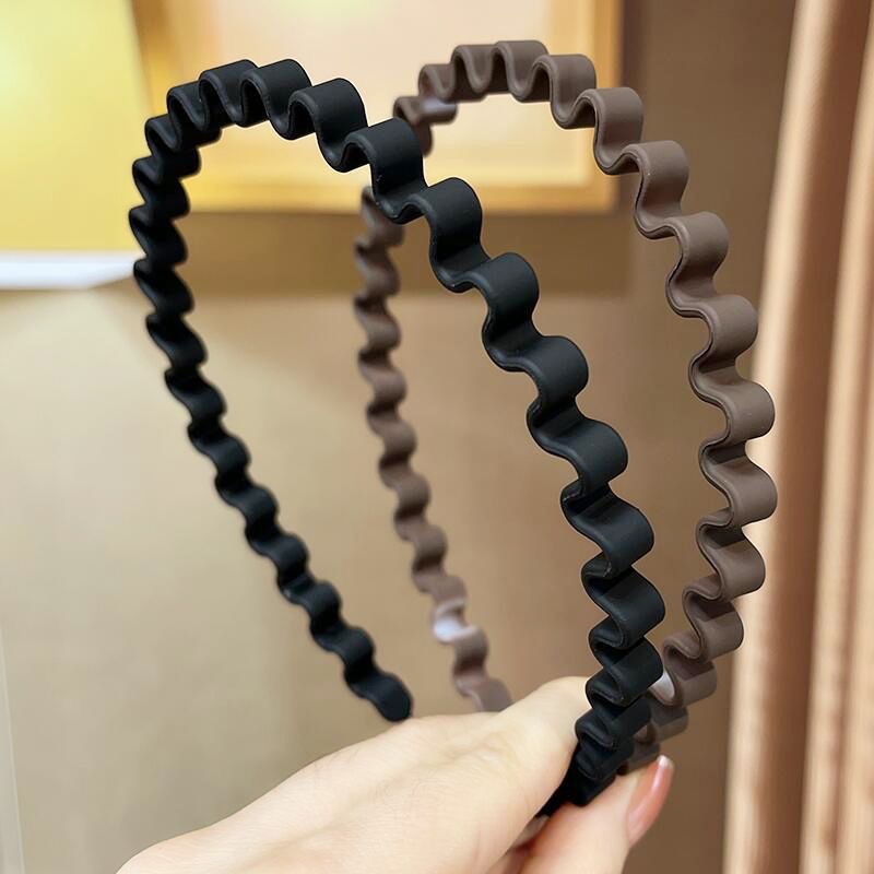 Simple face wash, retro wavy hair band, elegant and practical hair washing and pressing hair band, elegant for going out, versatile hair clips and hair accessories pic 1