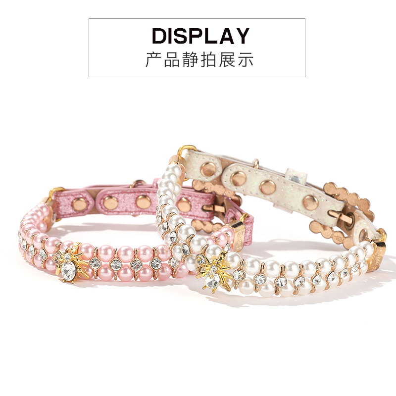 宠物项圈花卉图案宠物配饰宠物饰品宠物项链铃铛装饰用品多款可选详情2