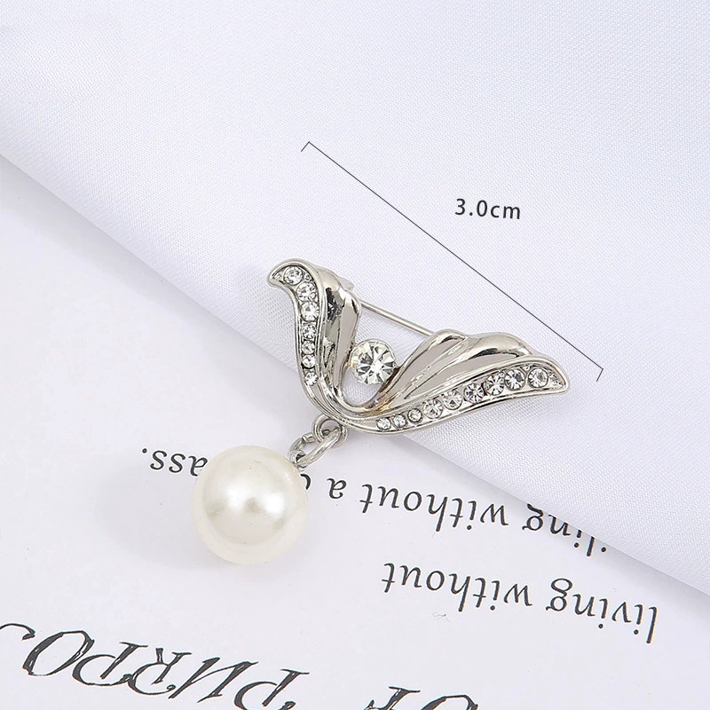 时尚猫眼石蝴蝶结领针胸针女百搭可爱防走光别针固定防走光潮流胸详情33