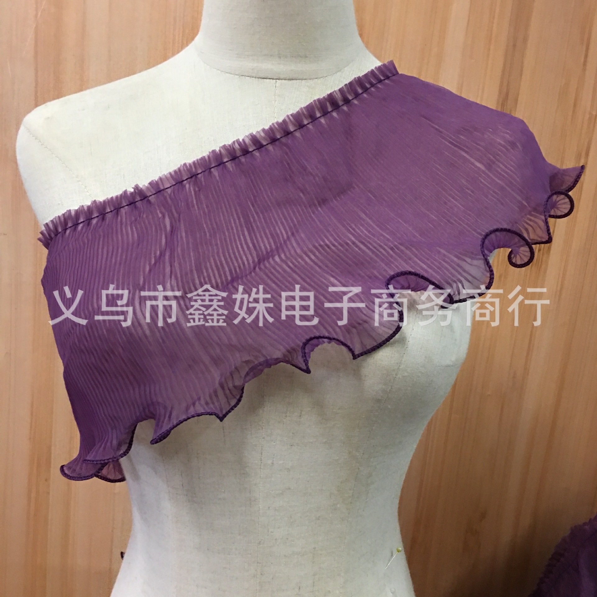 New chiffon pleated lace high-density clothing accessories pic 5