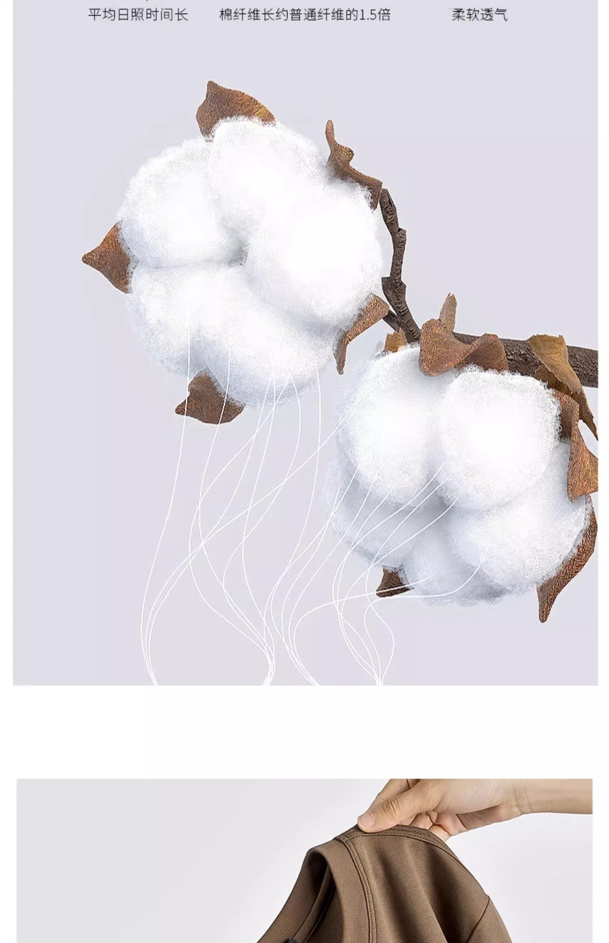 丝光棉长袖T恤青年男打底衫宽松高级感春秋装上衣打底衫批发详情8