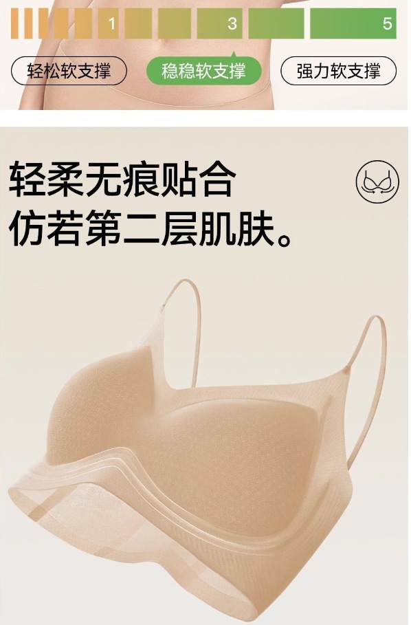 Seamless foundation, impermeable when wearing, no steel ring, anti-sagging, invisible and seamless bra, summer thin and breathable bra pic 7