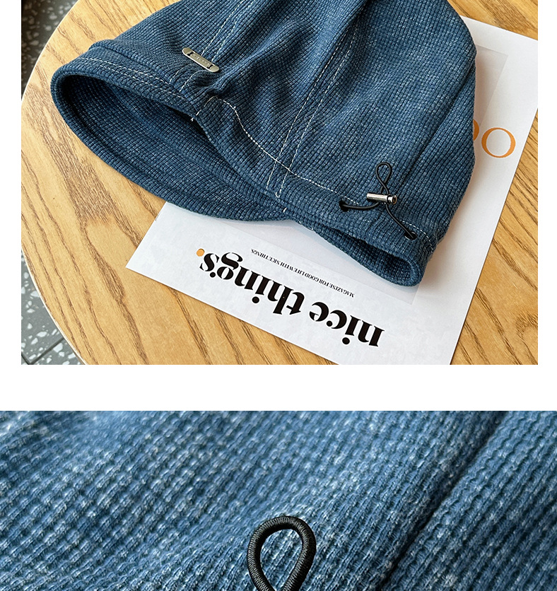 韩系慵懒风堆堆帽女冷帽秋冬季时尚百搭小众大头围显脸小包头帽子详情10