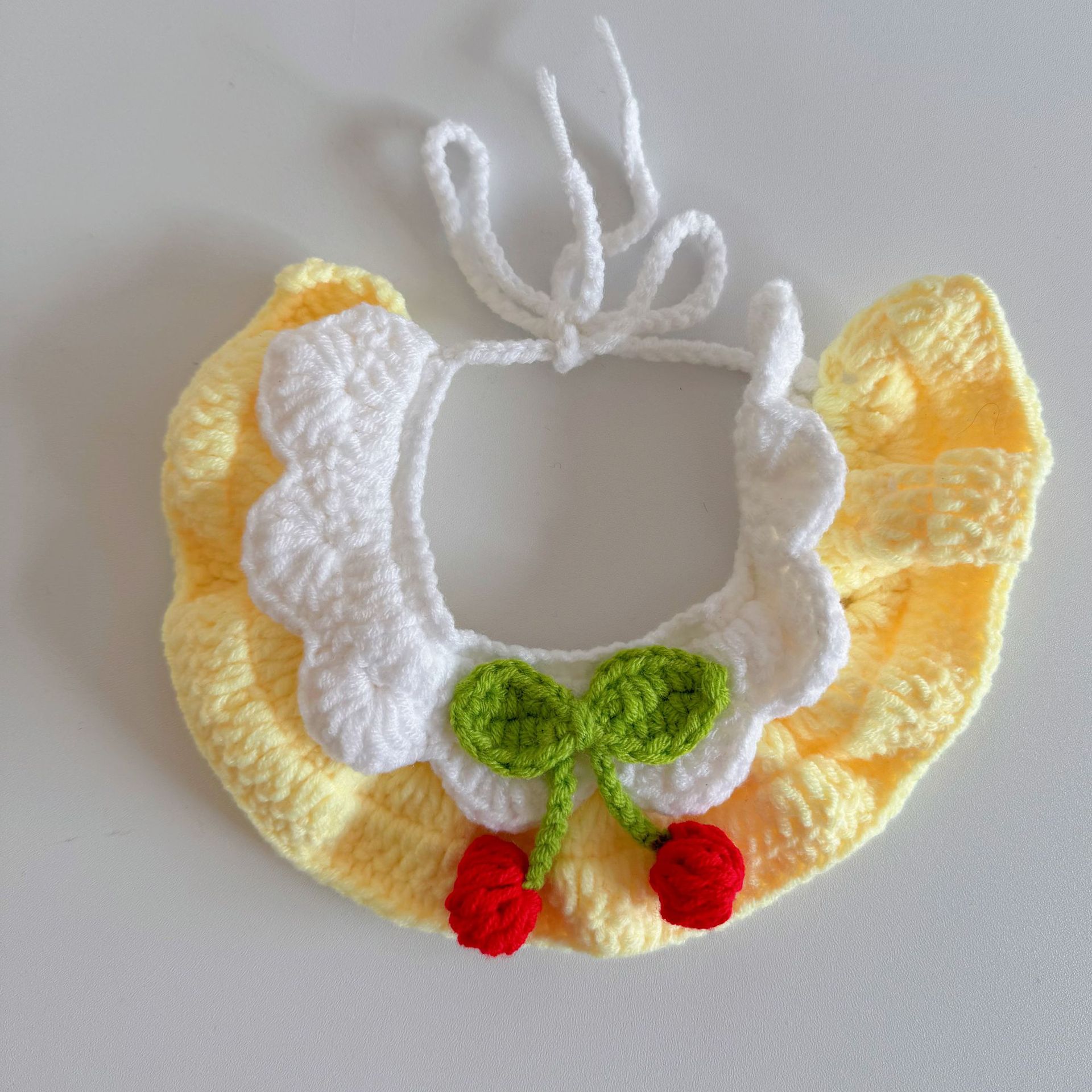 Pet hand-woven necklaces, cute cat knitted necklaces, kitten neck rings, small dog neck decorations pic 27