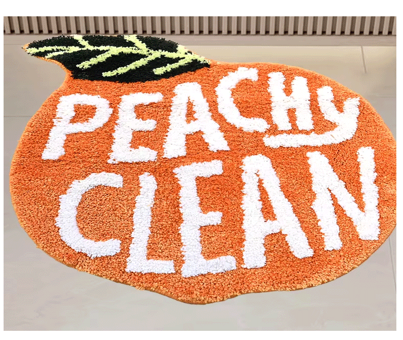 做LOGO指定植绒地毯客户礼品员工福利轻奢亚马逊家用地毯一件代发详情9