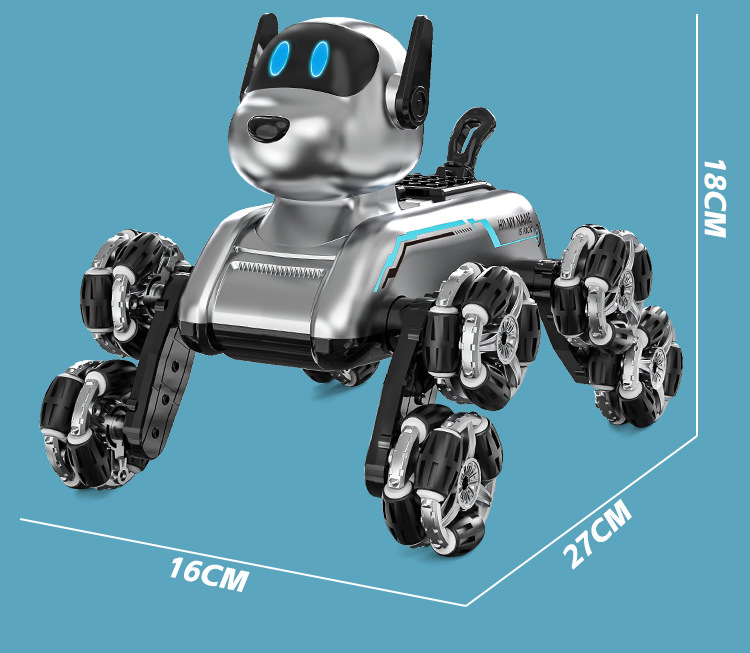 跨境机械狗八轮特技遥控玩具儿童手势感应攀爬变形电动智能机器狗详情21
